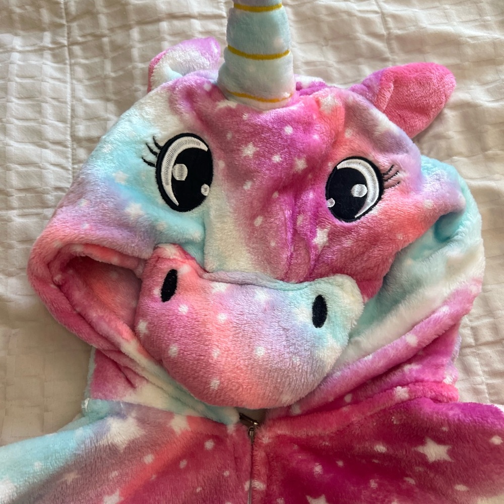 Colorful Unicorn Onesie Pajama - Picture 2 of 4